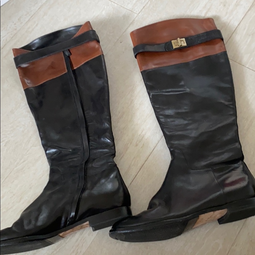 Cole Haan black with brown boots